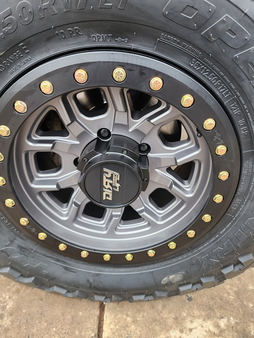  Toyota Landcruiser 79 Series Wheel 17x9 Dirty Life DT1’s Gunmetal Tyres 35x12.50R17 Toyo Open Country MT